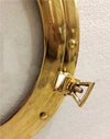 Antique Brass Porthole Gold Finish Port Mirror Wall Hanging Ship Porthole Decor (15 inches )