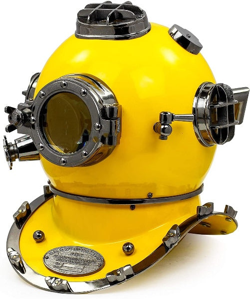 18" US Navy Deep sea  Diving Helmet, Yellow