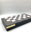 Backgammon and Chess Set, Personalize Backgammon Set with Wooden Chess Pieces and Large Chess Set with Board