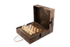 Square Chess with bronze legs Handcrafted