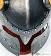 Skyrim Helm of Yngol Horned Helmet,16-gauge Solid Steel Halloween Costume/Cosplay