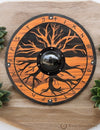 Tree of Life Battle Worn Shield from Viking Norse Mythology  - Handcrafted