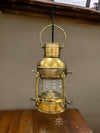 Antique Finish Nautical Ship Lantern Lamp, Maritime Charm for Your Home or Boat