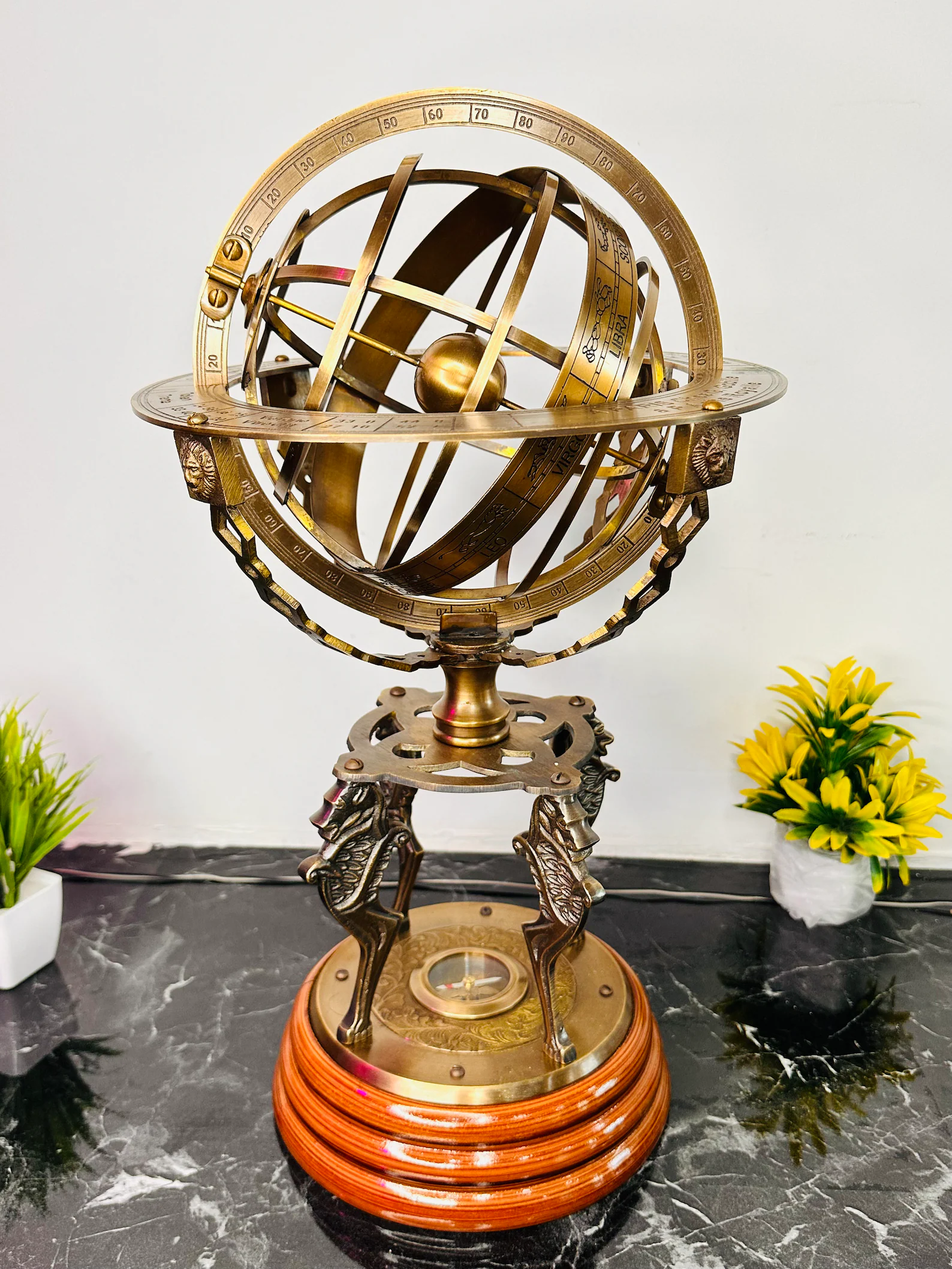 Large Brass Armillary Sphere 18