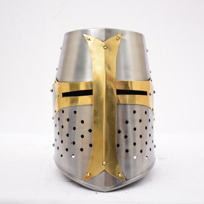 Medieval Crusader Templar Knight Helmet
