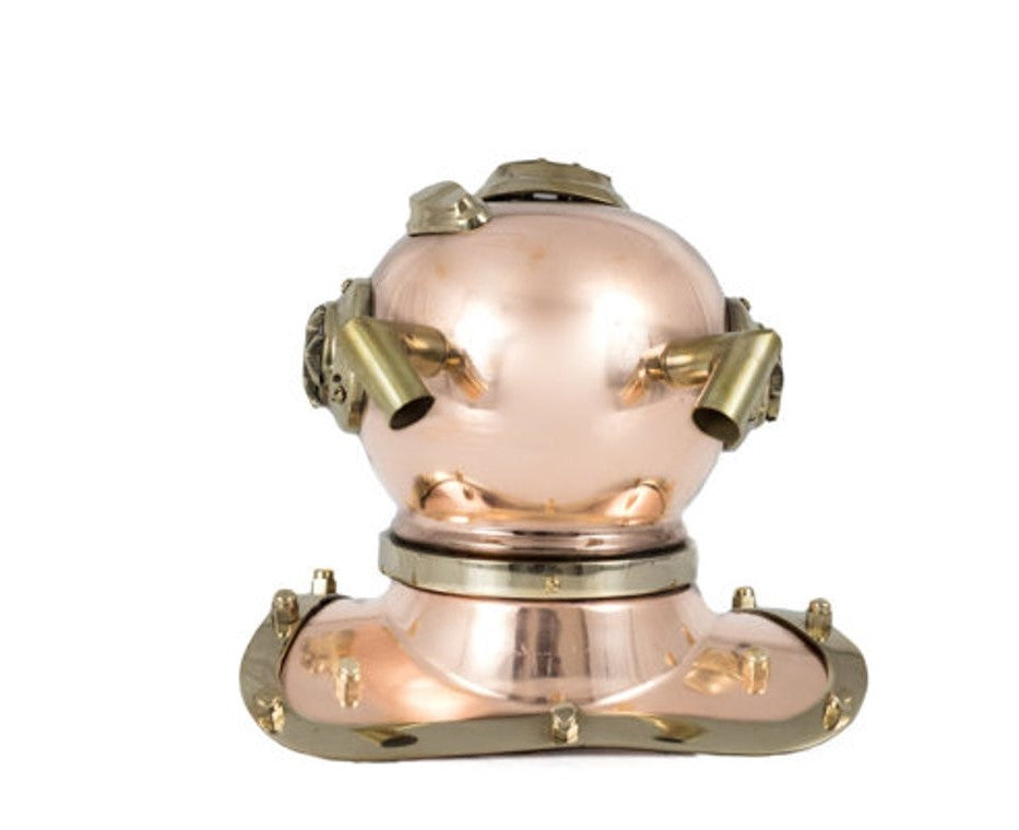 Handmade Copper Mini Diving Helmet Perfectly Crafted.