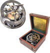 Gilbert & Son's Sundial Compass in Rosewood Case - 3.5" Vintage Gift