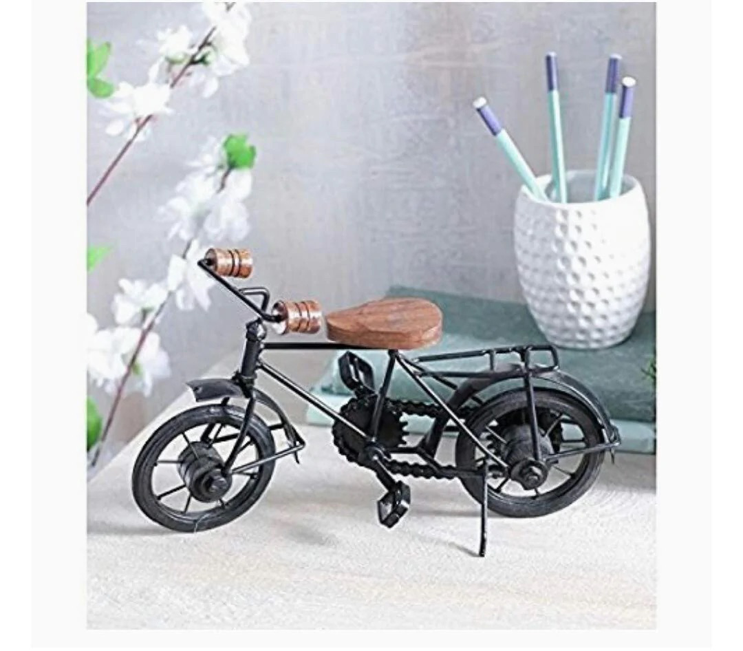 Wooden Wrought Iron Cycle Toy for Kids || Home Decor