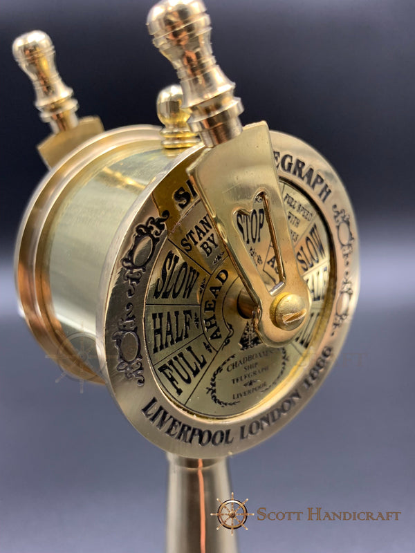 Nautical 7" Brass Antique finish Brass Telegraph - Office/Home Decor - Scott Handicraft