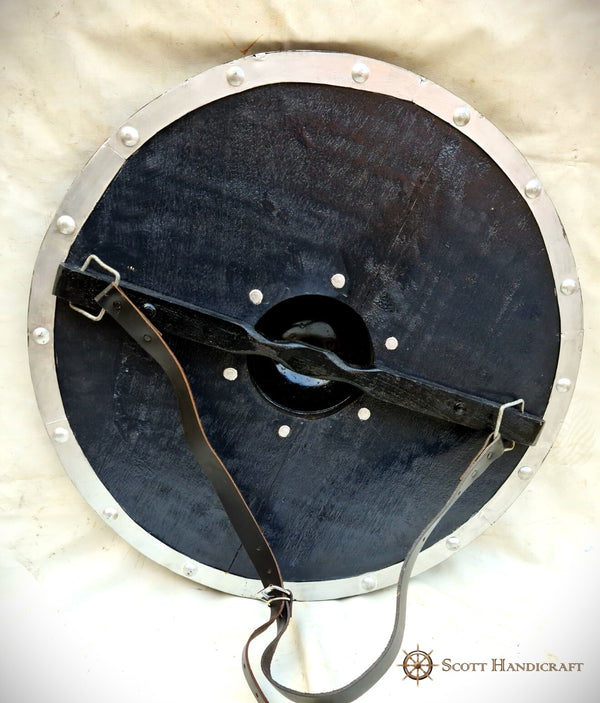 Fenrir Grey Wolf Authentic Battle worn Viking Shield by Scott Handicrafts