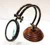 Henry Hughe's Glass Vintage Model Nautical Table Decor Magnifier- Scott Handicraft
