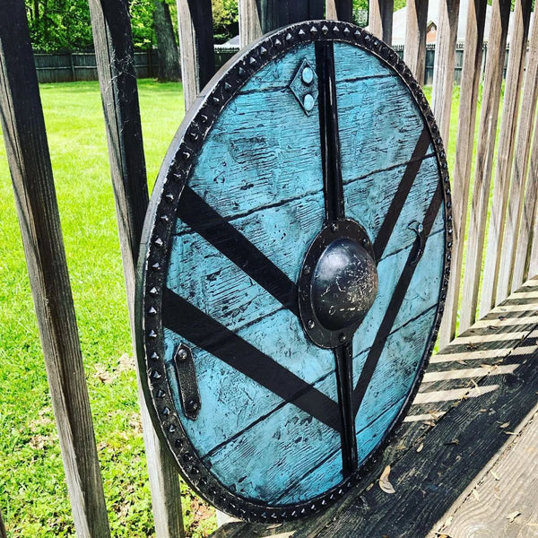 Handcrafted Legartha Shield-maiden Viking Shield - Scott Handicraft