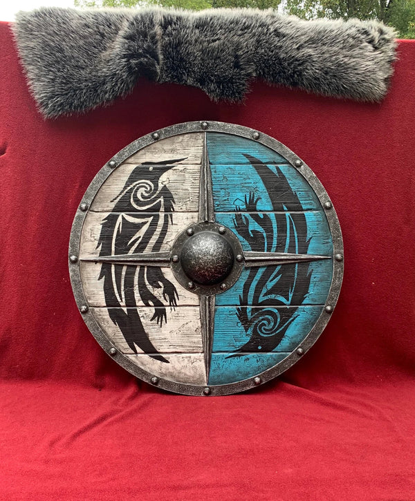 Handcrafted Lagertha Shieldmaiden Viking Shield Replica