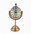 Brass Vintage Model Desk & Shelf Analog Table Clock Marine Clock Antique design (5”, Antique)