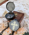 CHAIN COMPASS CUSTOMIZABLE ENGRAVING PERSONALIZED GIFT WITH BAG - SCOTT HANDICRAFT