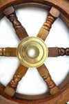 18'' Handmade Pirate Ship's Wheel Steering Brass