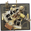 J. Scott London - Brass Ship History Sextant with Wooden Box.