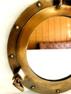 Antique model Wall Hanging Antique Brown 12"  Porthole Mirror