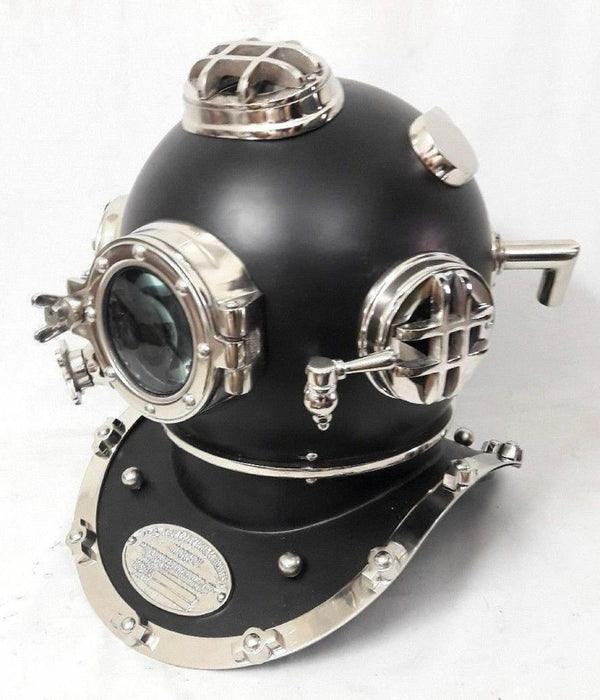 Black US Navy Diving Helmet - Mark V |  Decorative Diver's Helmet by Scott handicraft